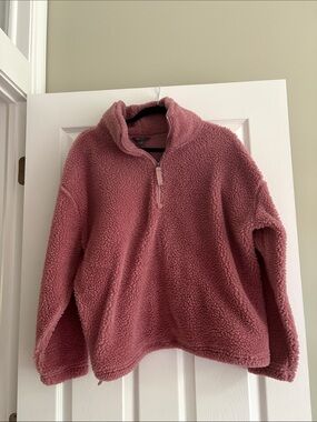 Eddie Bauer Sherpa Quarter Zip Fleece SZ M